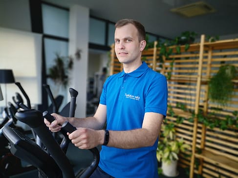 Ant orbitreko sportuojančio "Sveikatos salos" kliento Aleksandro nuotrauka